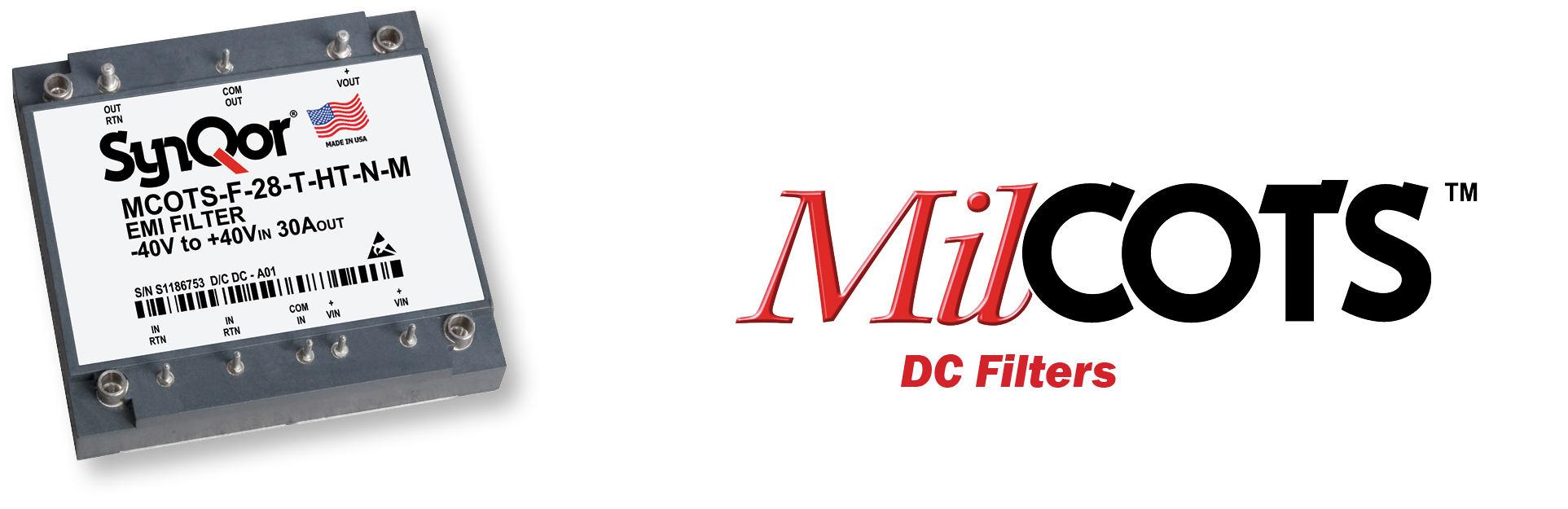 SynQor軍用直流濾波器Mil-COTS直流濾波器模塊