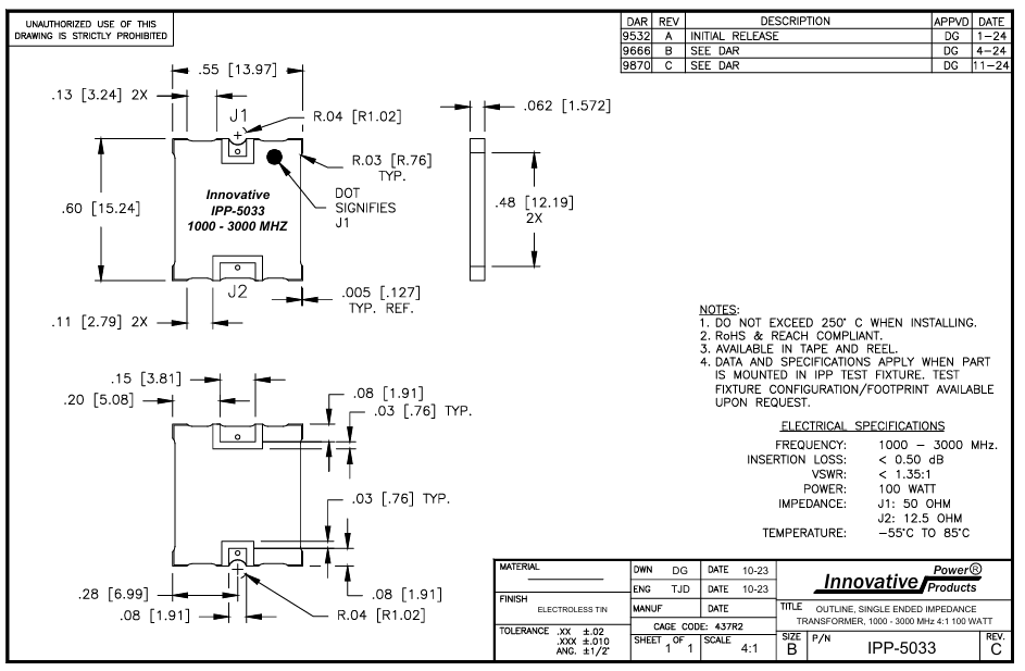 阻抗變壓器 IPP-5033