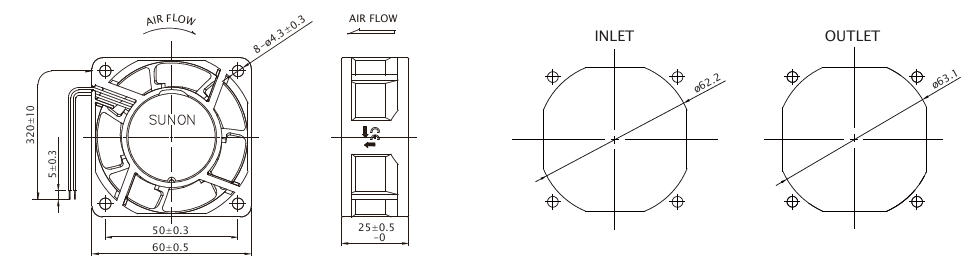 SUNON高效節能商用冷藏EC風扇