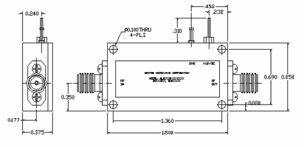 ?ALN0025-40-3006超低噪聲放大器WENTEQ