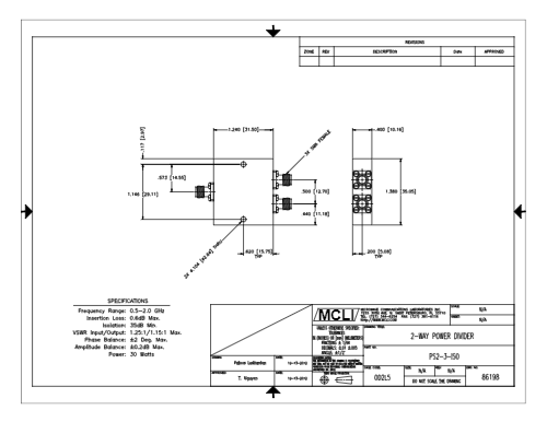 PS2-3-ISO帶狀線雙向功率分配器MCLI